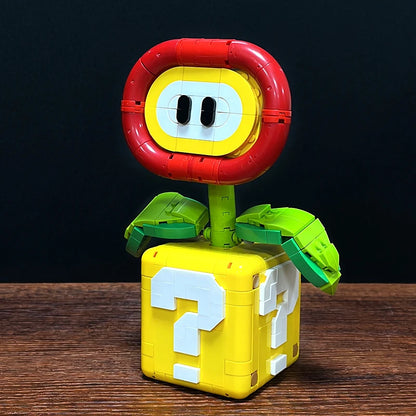 Fire Flower Building Blocks – MOC Potted Plant Desktop Decor Model