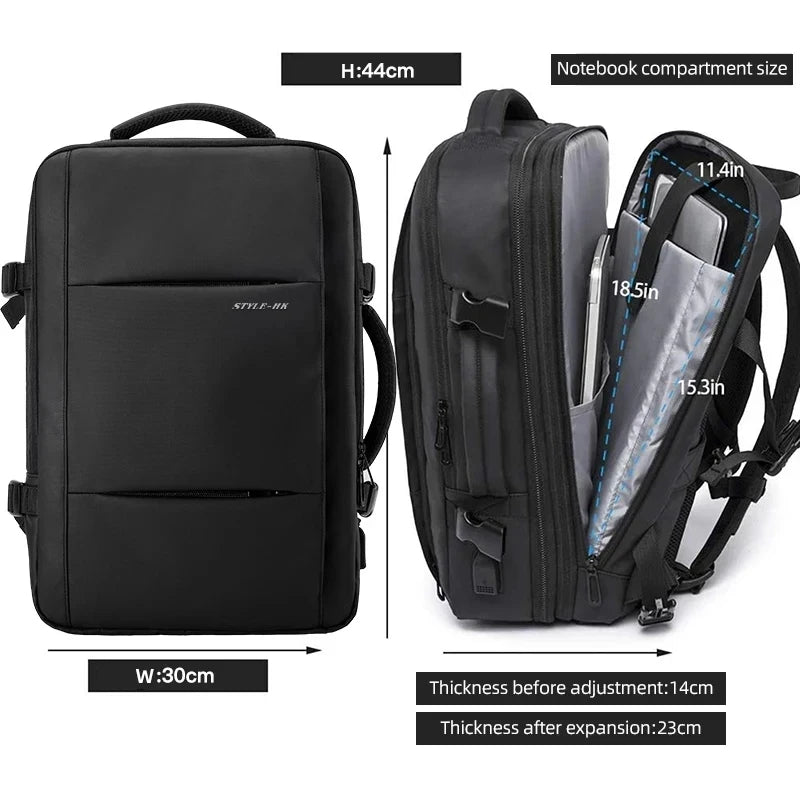 Waterproof Anti-Theft Laptop Backpack 15.6" – Business Travel Bag for Men