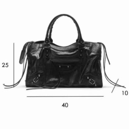Rivet Tote Bag – Large Capacity Street Style Crossbody Handbag