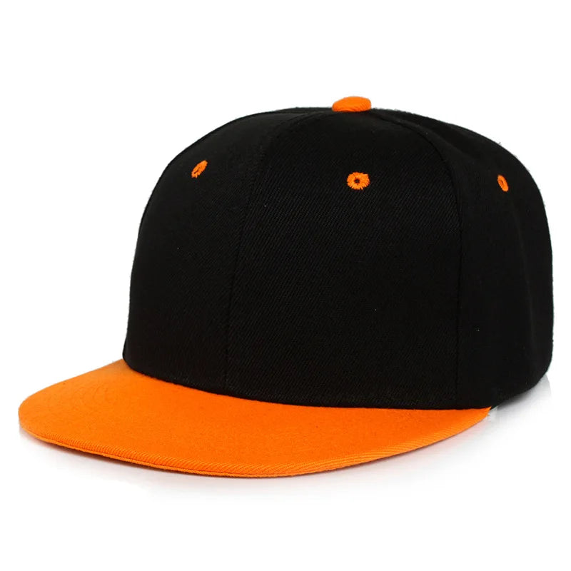 Snapback Hip Hop Cap – Flat Brim Baseball Hat for Men & Women