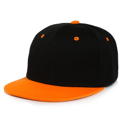 Snapback Hip Hop Cap – Flat Brim Baseball Hat for Men & Women