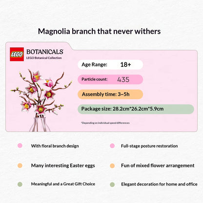 LEGO 11510 Magnolia Branch Bouquet Flower Building Set