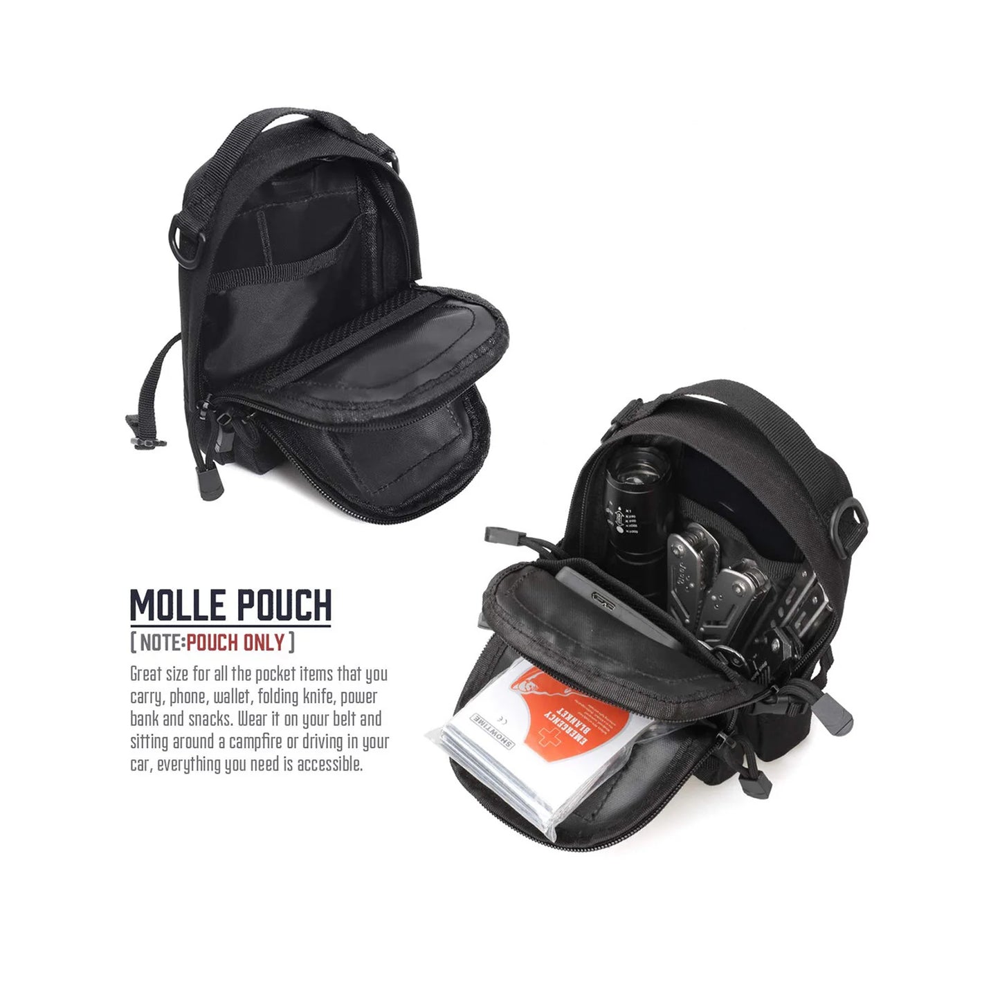 Tactical EDC Utility Pouch – Compact MOLLE Waist Bag