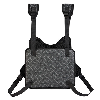 Tactical Chest Rig Bag – Men's Monogram Harness Vest for Streetwear & Techwear