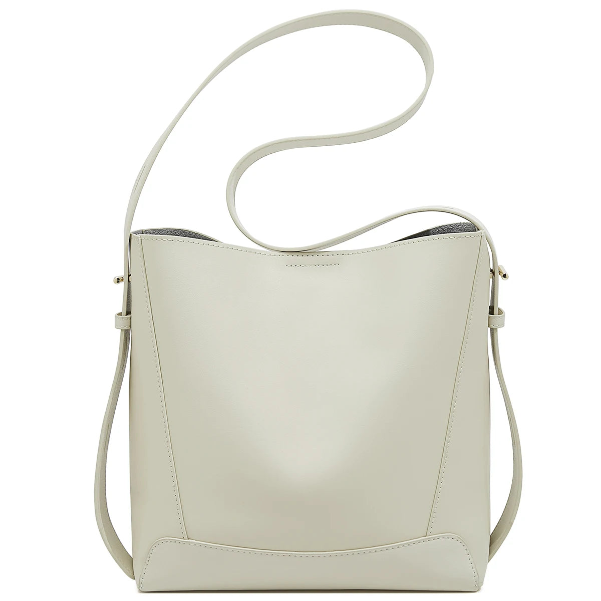 FOXER Lady Women Hobo Bucket Bag Split Leather Fashion Shoulder Bags Large Capacity Handbag Wide Adjustable Strap Female Bags