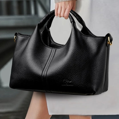 Soft Leather Tote Handbag – Women's Luxury Shoulder & Crossbody Bag
