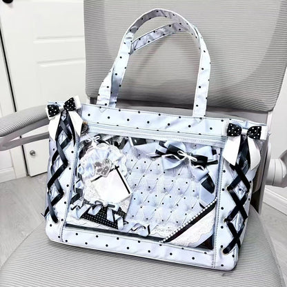 Ribbon Ita Bag Women's Large Capacity Tote Shoulder Bag
