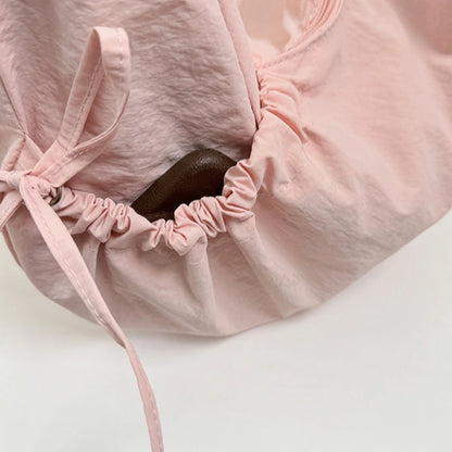 Lightweight Minimalist Lazy Style Large Capacity Crossbody Bag Solid Casual Korean Relaxed Commuter