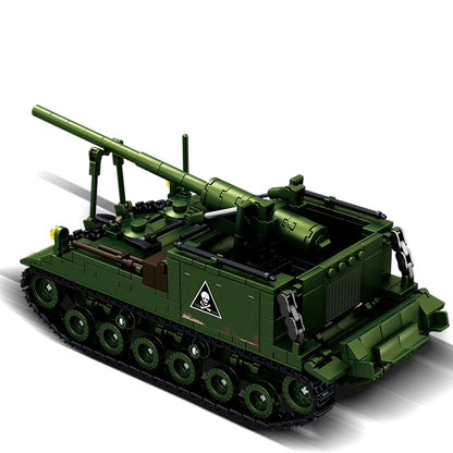 M40 Tank Destroyer Building Blocks Model – Military DIY Brick Set for Kids