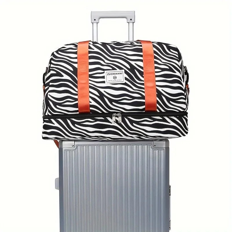 Animal Print Duffle Bag – Large Capacity Gym & Travel Bag for Women