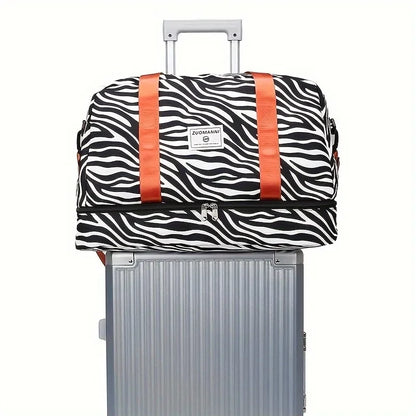 Animal Print Duffle Bag – Large Capacity Gym & Travel Bag for Women