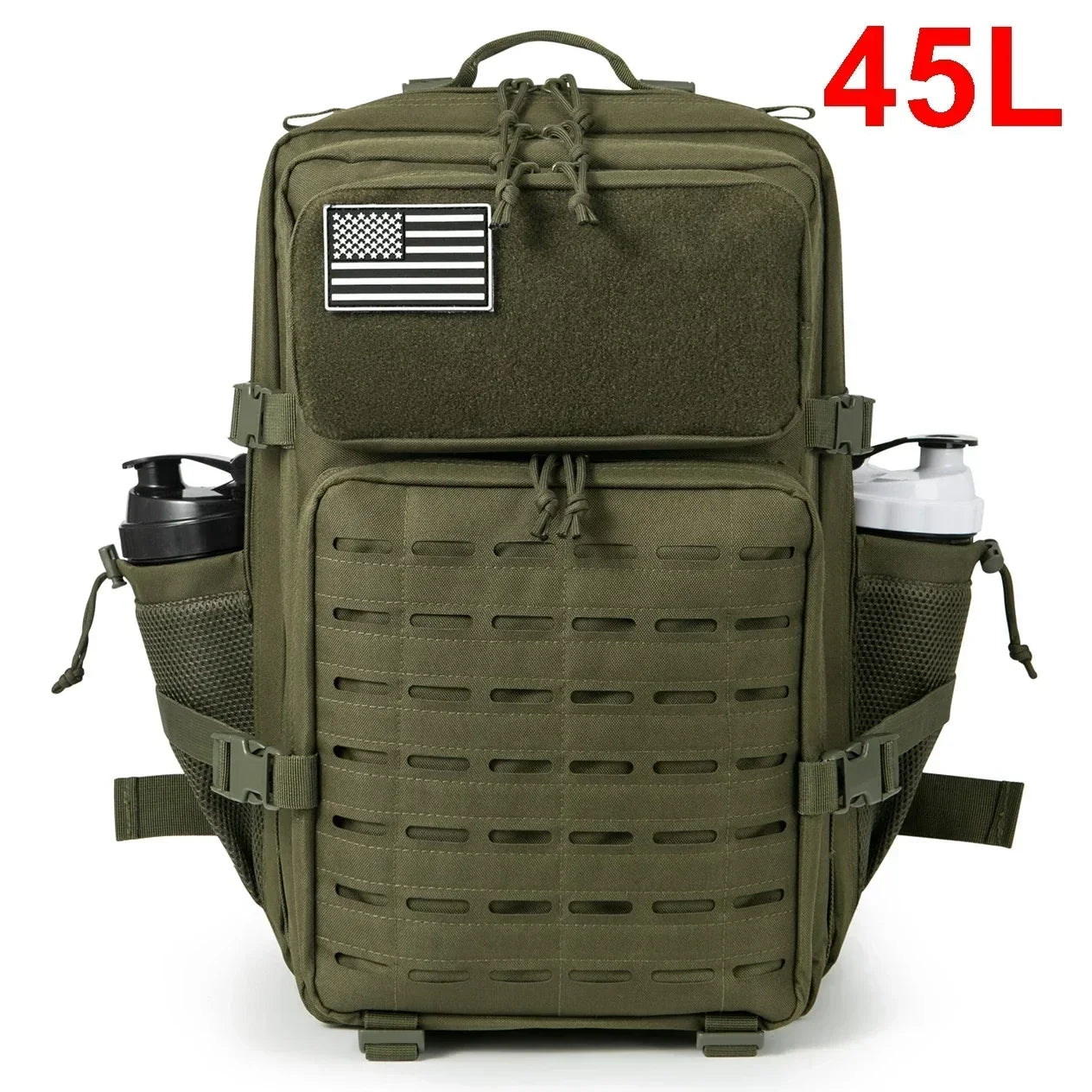 Tactical Hiking Backpack MOLLE 25L & 45L with Dual Cup Holders
