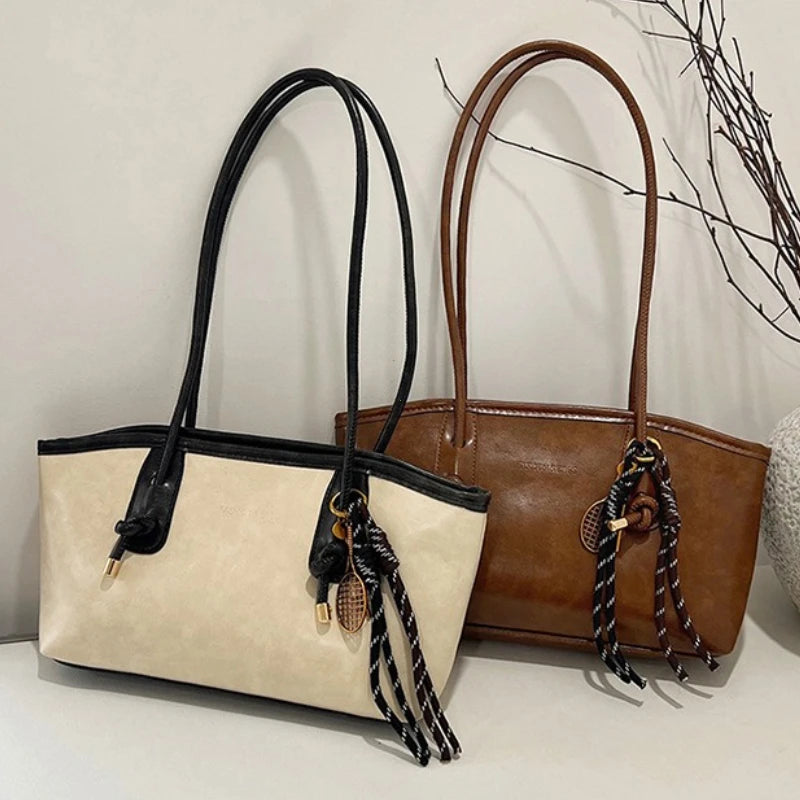 PU Leather Women's Shoulder Bag – Large Capacity Crossbody Tote