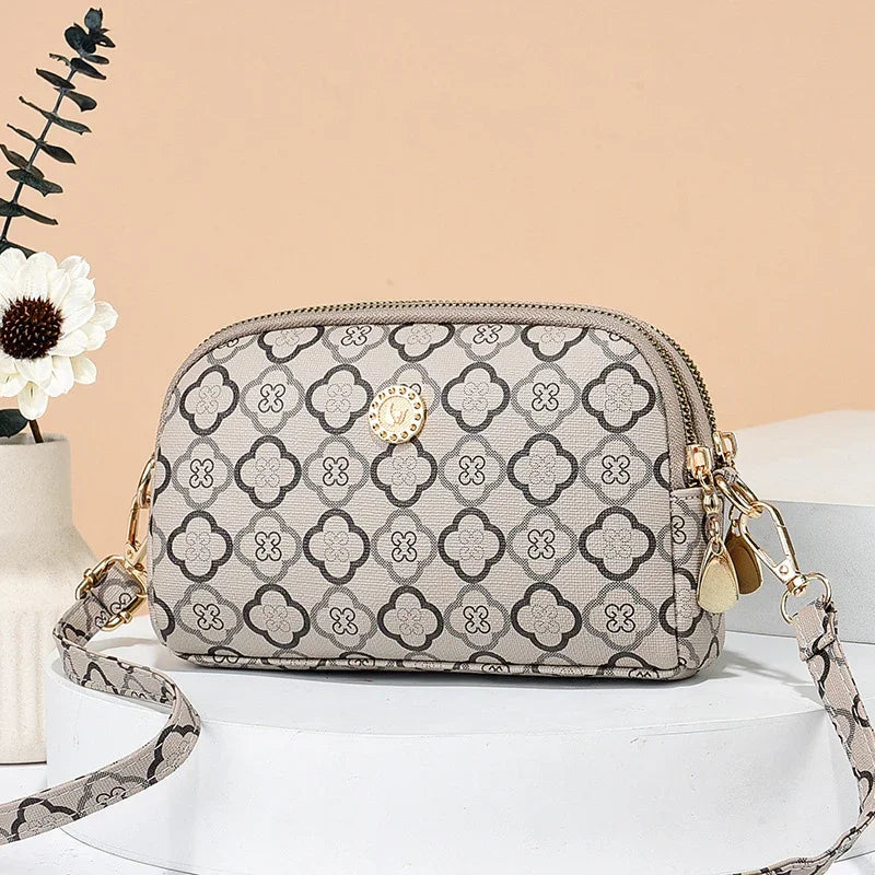 Dual Zipper Crossbody Bag – Trendy NVSHI Shoulder Bag