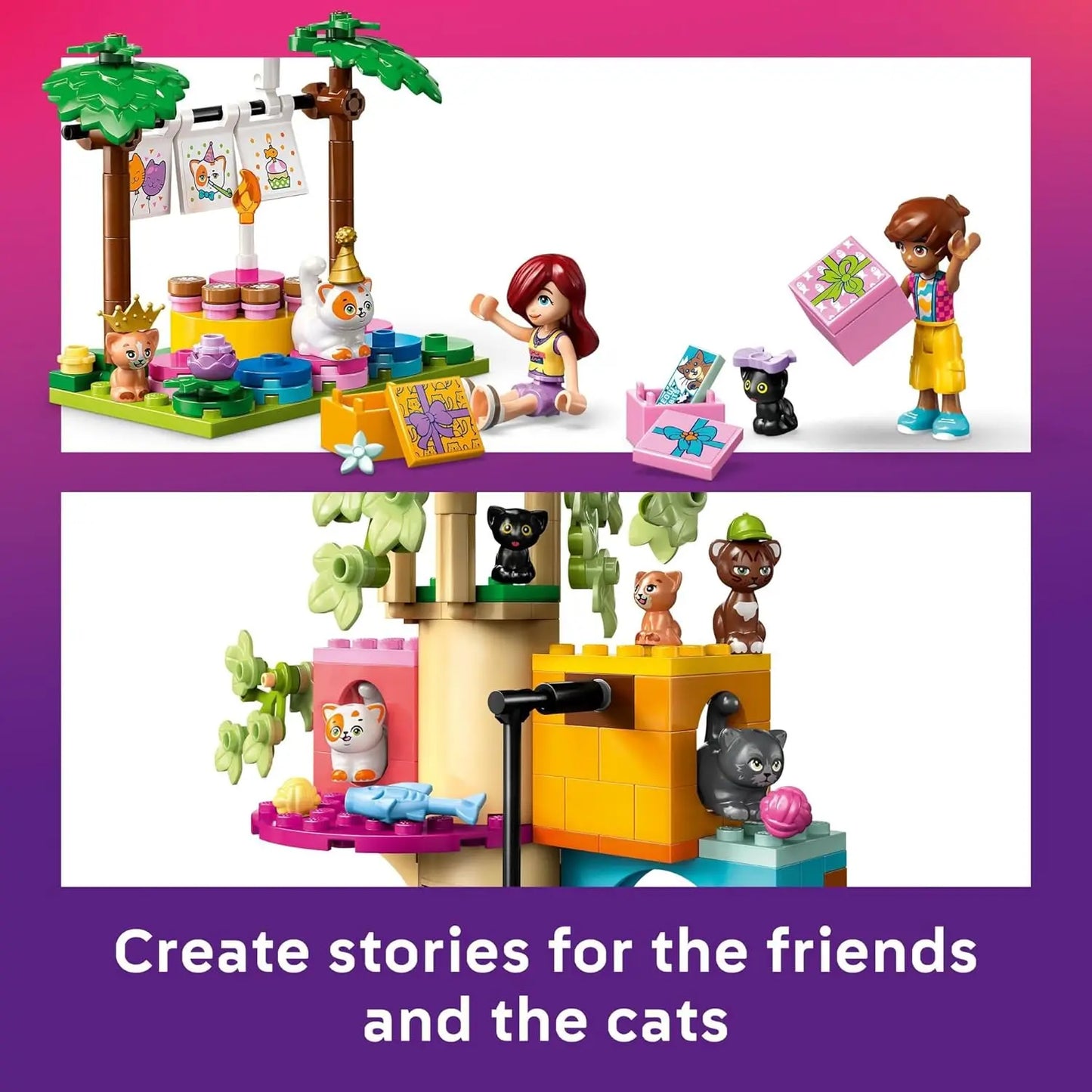 LEGO Friends 42666 Cat Birthday Party Tree House – 321 Pieces