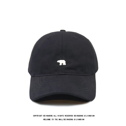 Polar Bear Embroidery Baseball Cap – Unisex Cotton Dad Hat
