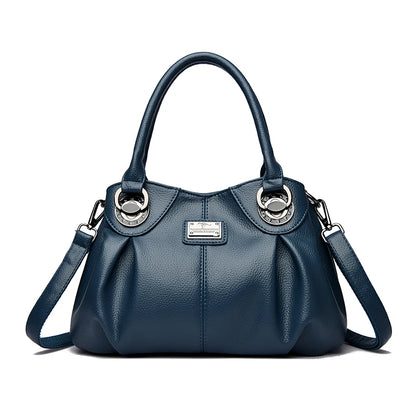Soft Leather Crossbody Tote Bag – Women's Luxury 3-Layer Handbag
