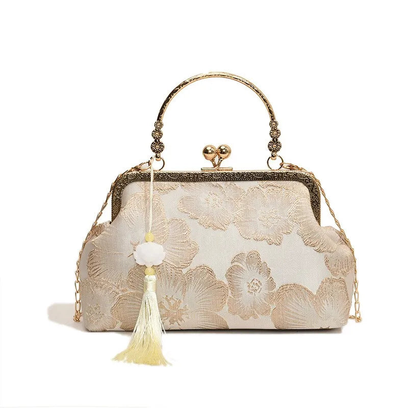 Chinese Style Embroidered Clutch Bag – Elegant Retro Evening Handbag