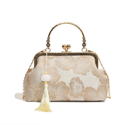 Chinese Style Embroidered Clutch Bag – Elegant Retro Evening Handbag