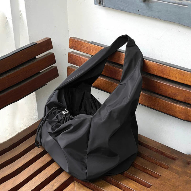 Large Capacity Nylon Shoulder Tote Bag for Women