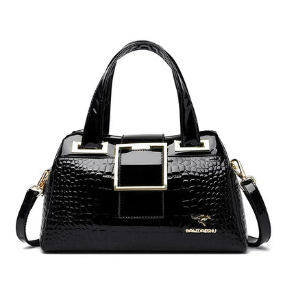 Leather Tote Shoulder Bag for Women – Large Crossbody Handbag