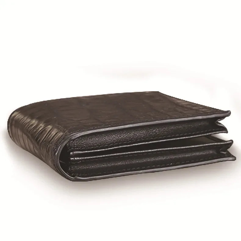 Real Crocodile Leather Bifold Wallet for Men – Luxury