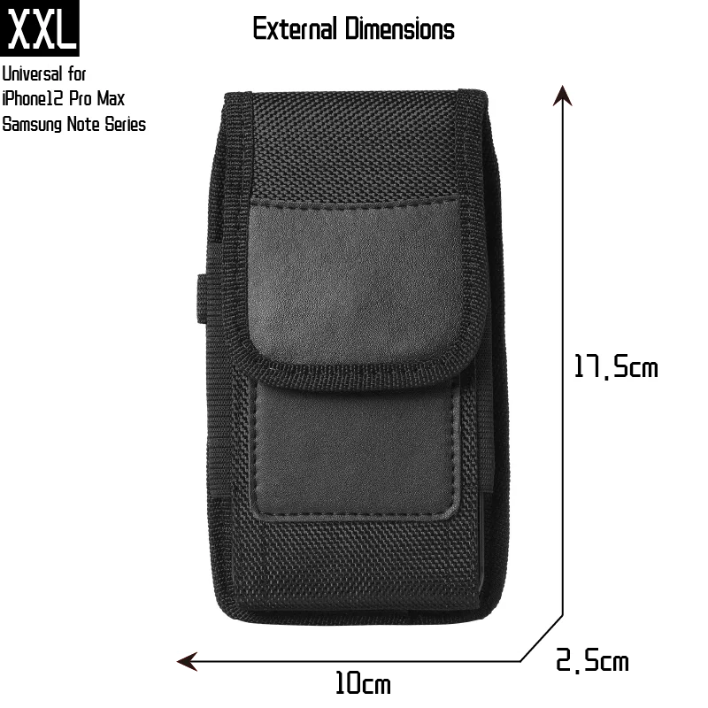 Nylon Cell Phone Waist Bag – Fanny Pack with Belt Loop for Men & Women