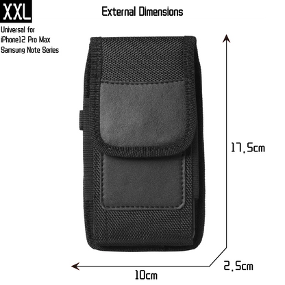 Nylon Cell Phone Waist Bag – Fanny Pack with Belt Loop for Men & Women