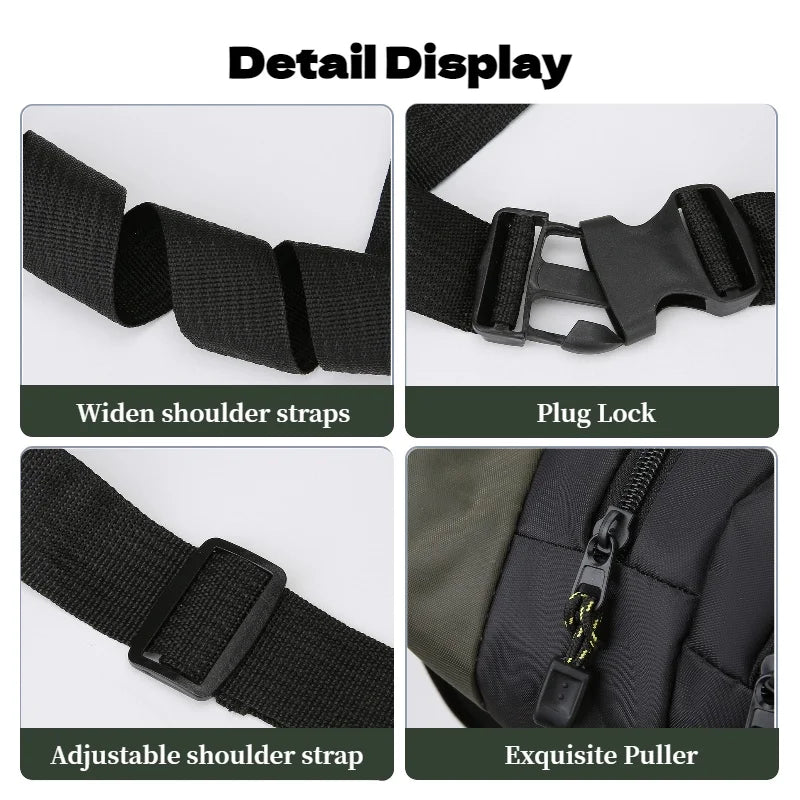 Sports Waist Bag Multi-Pocket Fanny Pack for Fitness & Outdoor