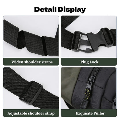 Sports Waist Bag Multi-Pocket Fanny Pack for Fitness & Outdoor
