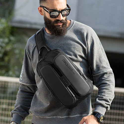 Bange Crossbody Sling Bag with USB Charging Port for Men
