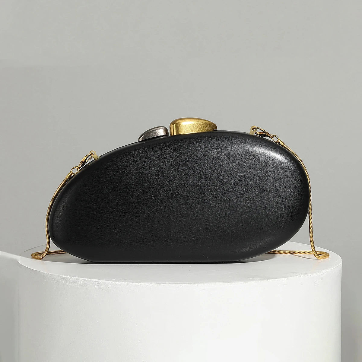 Shell-Shaped Evening Clutch Bag – Women's Luxury Crossbody Purse
