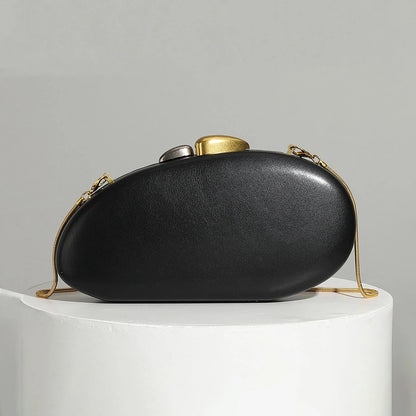 Shell-Shaped Evening Clutch Bag – Women's Luxury Crossbody Purse
