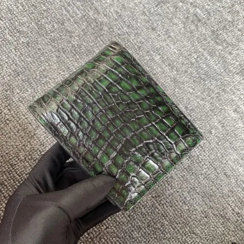 Crocodile Leather Men's Wallet – Luxury Card Holder Money Bag