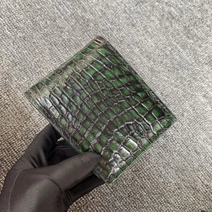 Crocodile Leather Men's Wallet – Luxury Card Holder Money Bag