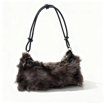 Faux Fur Shoulder Bag — Luxury Tote & Clutch Purse for Women