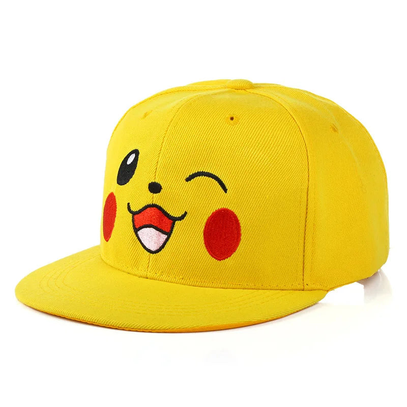 Pokemon Pikachu Baseball Cap Anime Cosplay Hat for Kids & Adults