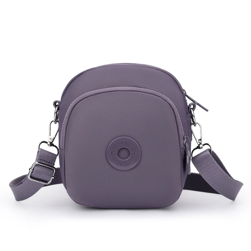 Women's Waterproof Nylon Crossbody Bag – Multi-Pocket Shoulder Purse