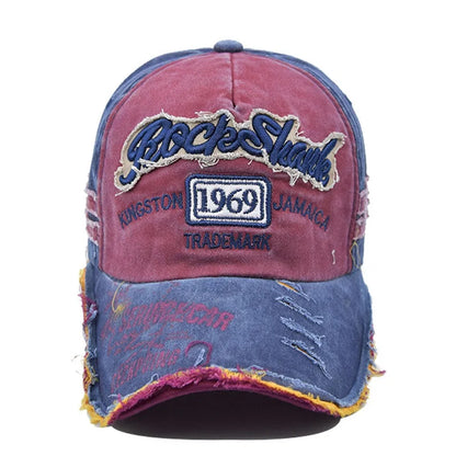Unisex Baseball Cap – Retro Embroidered Cotton Sun Hat