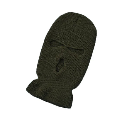 Balaclava Ski Mask – Full Face Cover, 3-Hole Windproof Knit Hat