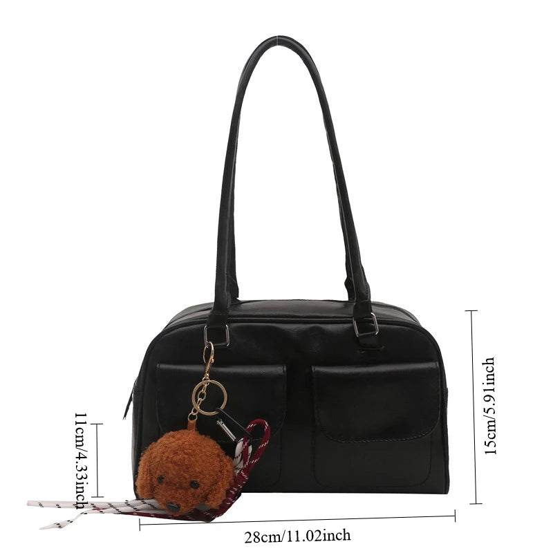 Bowling Bag for Women – Large Capacity Retro Shoulder Bag