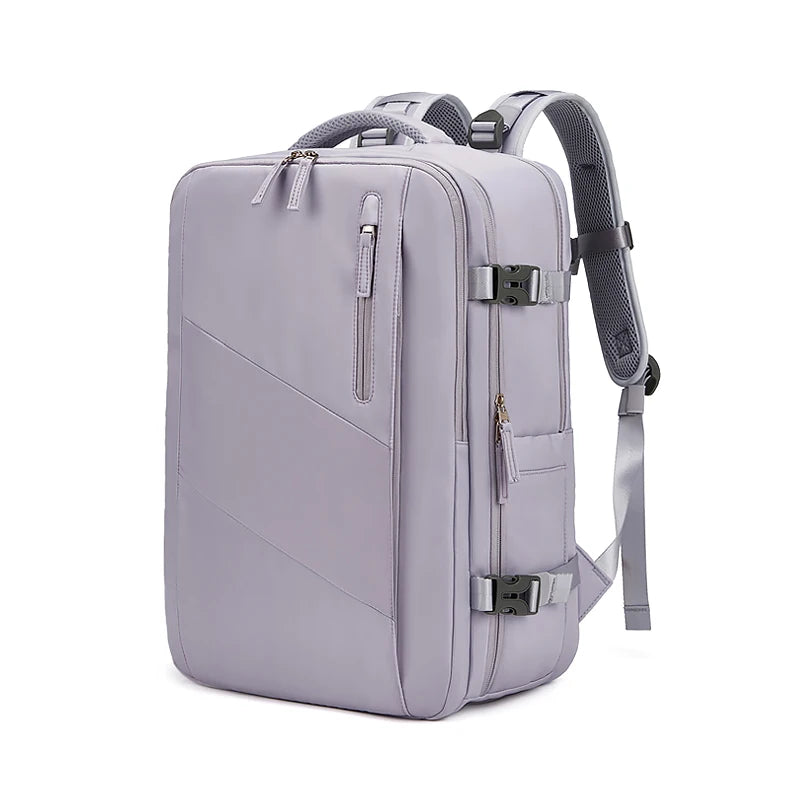Women's Travel Backpack – 16" Laptop, USB Charging, Waterproof