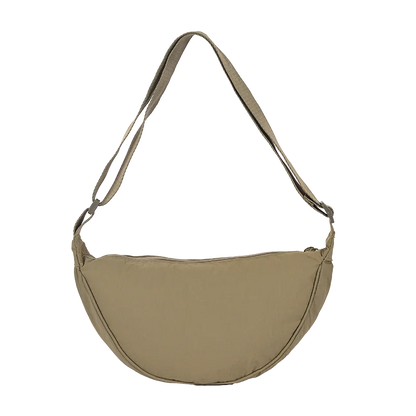 Nylon Crescent Shoulder Bag for Women – Casual Dumpling Crossbody