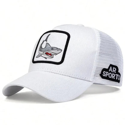 Cute Animal Embroidery Trucker Cap – Mesh Baseball Hat