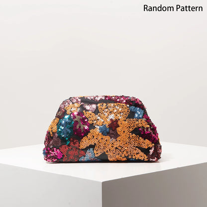 Clutch Bag Women Floral Bag Sequin Bag Gala Night Party Outfits Prom Bag
