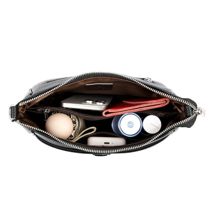 Roomy Soft Leather Crossbody Bag for Women – Classic Shoulder Purse