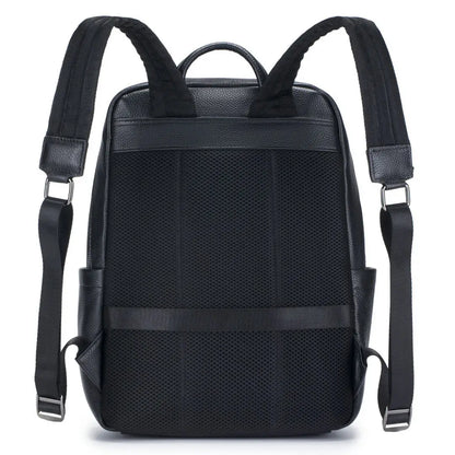 Genuine Leather Men's Large Backpack – Laptop & Travel Bag