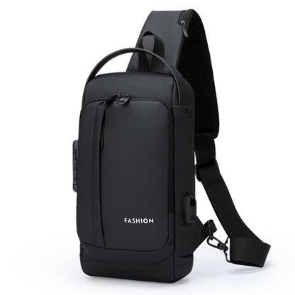 Anti-Theft Crossbody Chest Bag with USB Charging Port