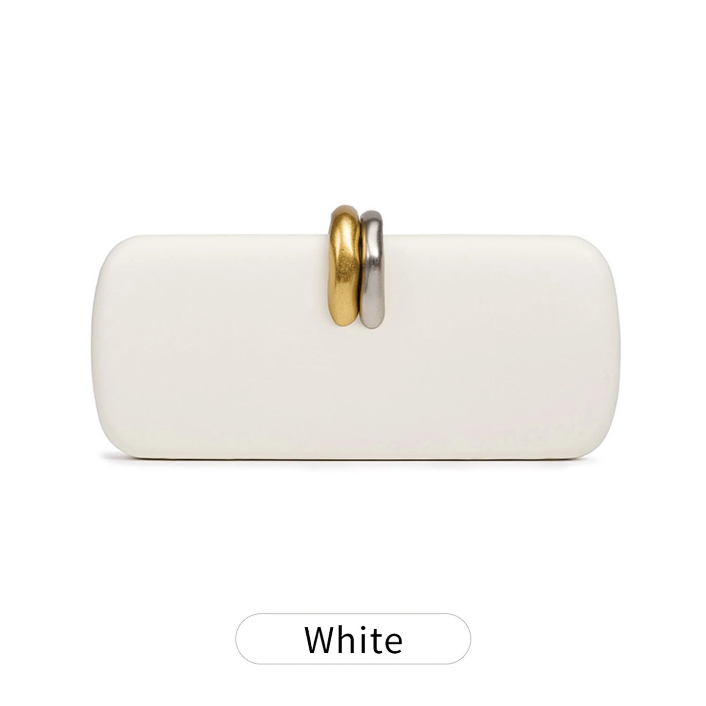Double Ring Buckle Evening Clutch Bag for Women