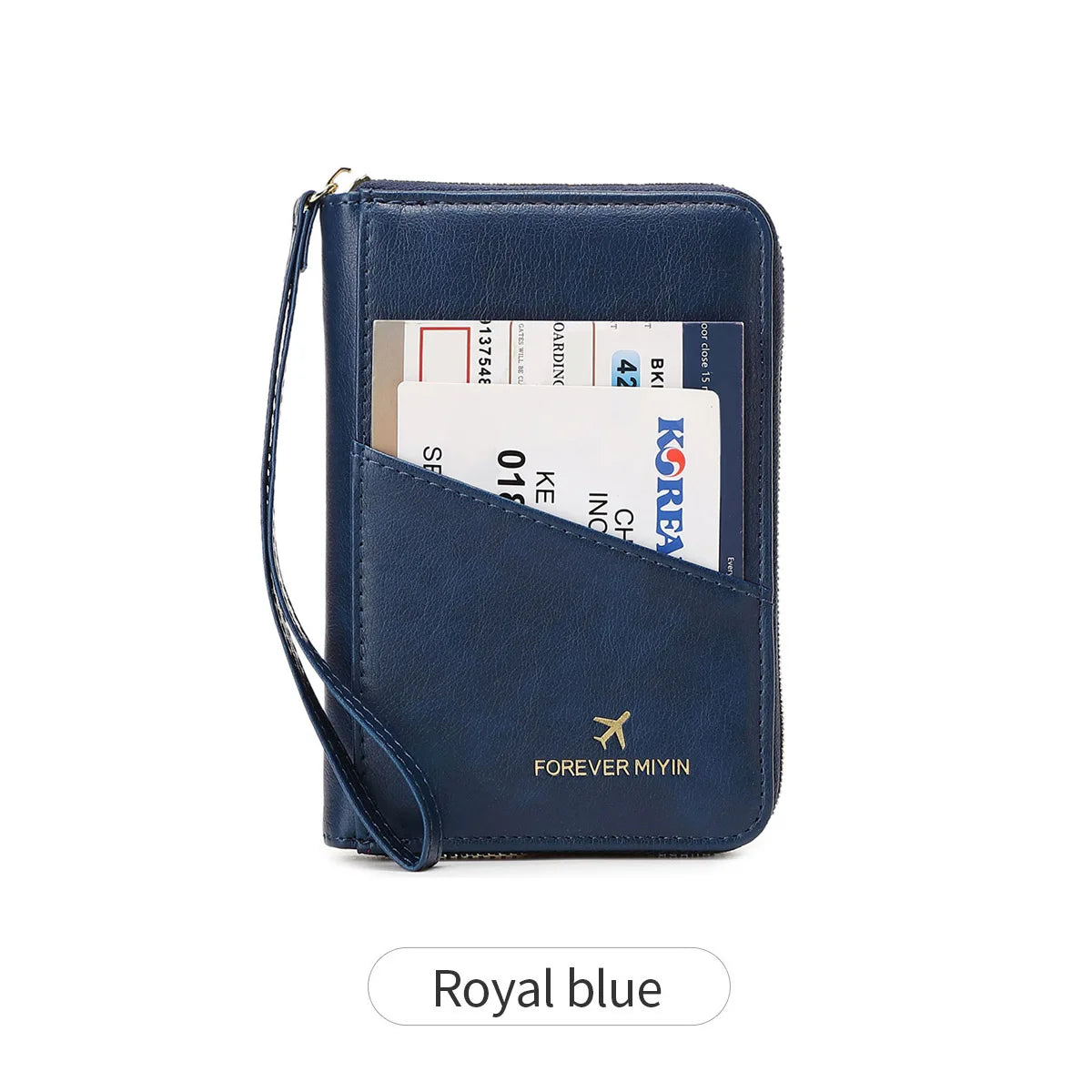 RFID Blocking Passport Wallet – PU Leather Travel Organizer for Men & Women
